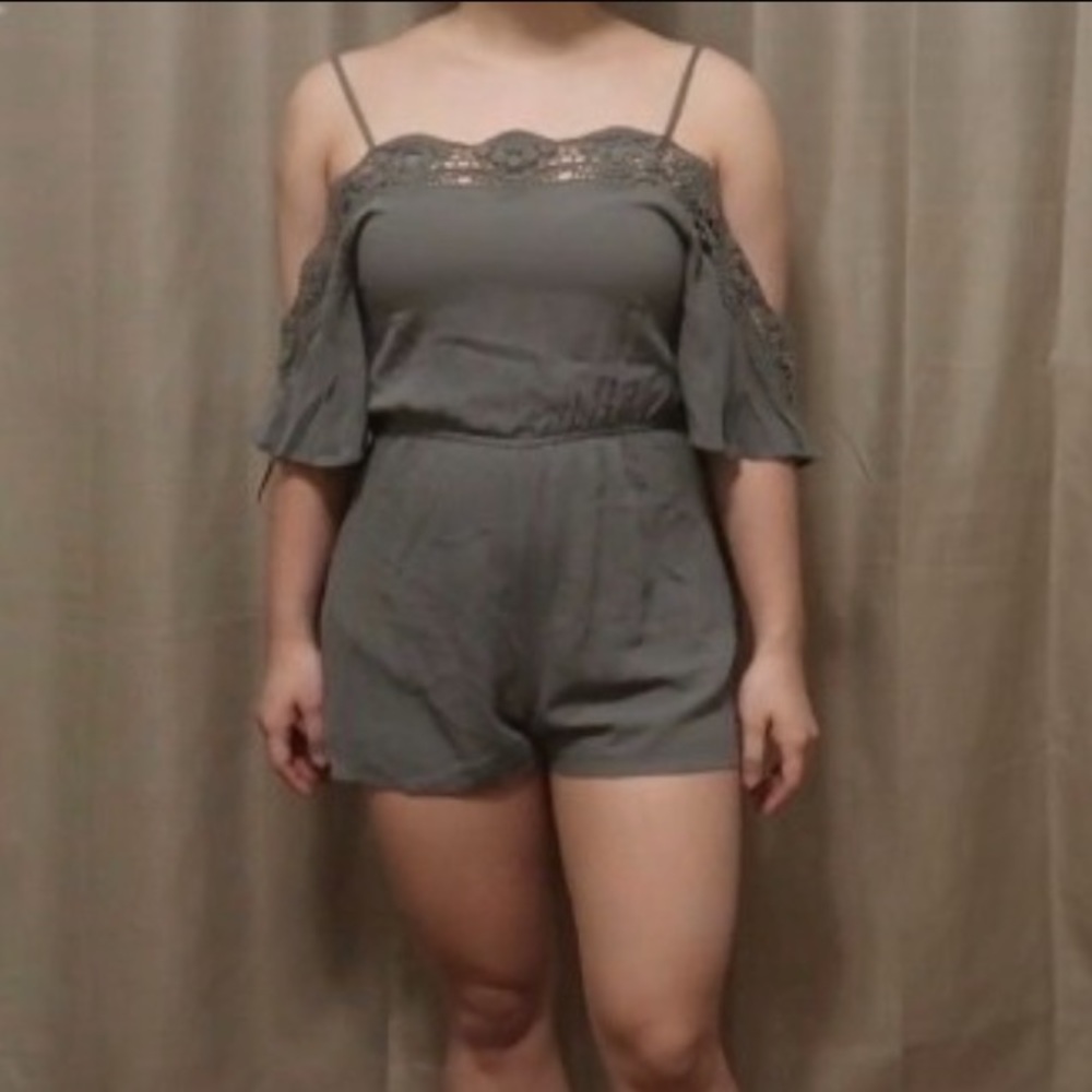 Flying Tomato Cold Shoulder Romper